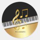 Search for gold music notes stickers Elegant