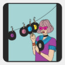 Search for vinyl record album stickers Vintage