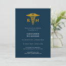 Search for nursing graduation invitations Blue