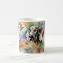 Search for weimaraner mugs Watercolor