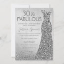 Search for silver 30th birthday invitations Thirtieth