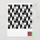Search for optical illusion postcards Grey