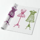 Search for vintage dress wrapping paper Elegant
