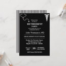 Search for doctors retirement party invitations Black and white
