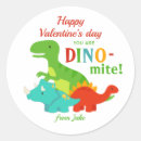 Search for dinosaur valentines stickers Cartoon