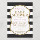 Search for black and gold baby shower invitations Modern