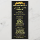 Search for invitations wedding programs Gold