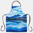 Search for mountain lake aprons Water