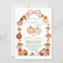 Search for pumpkin birthday invitations Rustic