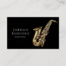 Search for musician business cards Saxophonist