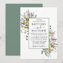 Search for pressed flower wedding invitations Sage green