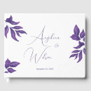 Search for plum wedding guest books Chic