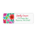 Search for purple green return address labels Red