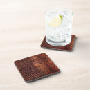 Search for faux leather coasters Alligator