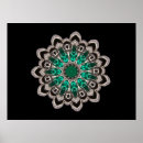 Search for emeralds posters Mandala