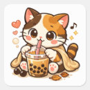Search for cute kawaii drinks stickers Bubble tea lover