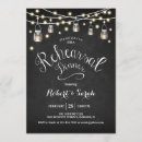 Search for lights rehearsal dinner invitations Chalkboard