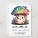 Search for toadstool birthday invitations Enchanted forest
