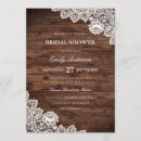 Search for vintage lace bridal shower invitations Wood
