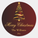 Search for golden tree stickers Merry christmas