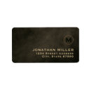 Search for classic design return address labels Monogrammed