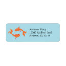 Search for japanese koi return address labels Asian