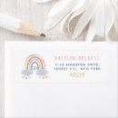 Search for rainbow sprinkles return address labels Baby shower