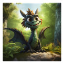 Search for cartoon dragon posters Green