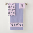Search for purple flowers bath towels Green