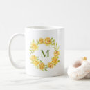 Search for watercolor roses mugs Initial