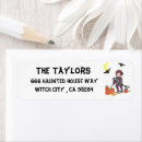 Search for witch return address labels Cute