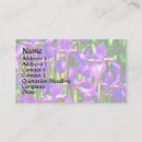 Search for irises business cards Nature