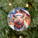 Search for pig christmas tree decorations Country