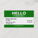 Search for lucky business cards Green