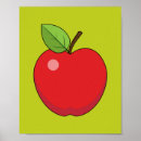 Search for teacher apple posters Red