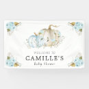 Search for pumpkin baby shower banners Watercolor pumpkins