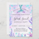 Search for mermaid 2nd birthday invitations Summer