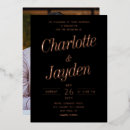 Search for foil print wedding invitations Black
