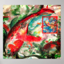 Search for koi fish pond painting posters Asian