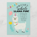 Search for whole llama fun invitations Alpaca