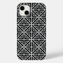 Search for geometric shapes iphone cases Black and white