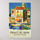 Search for vintage french travel posters Blue