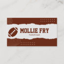 Search for football coach business cards Training