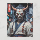 Search for japanese demons postcards Samurai