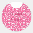 Search for damask bridal shower stickers Chic