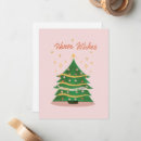 Search for pink trees christmas cards Retro