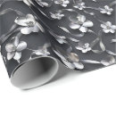 Search for silver and black wrapping paper Floral