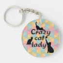 Search for crazy cat lady key rings Fun