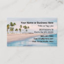 Search for tropical beach business cards Professional