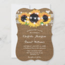 Search for burlap and sunflower wedding invitations Vintage